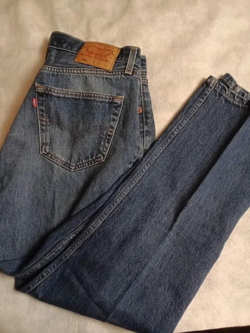 Vintage 90s Levi's 501 Button Fly Jeans 34x30 501 USA Paper Tag